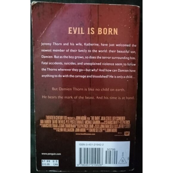 The Omen by David Seltzer – Horror Classic – Paperback - Picture 2 of 4